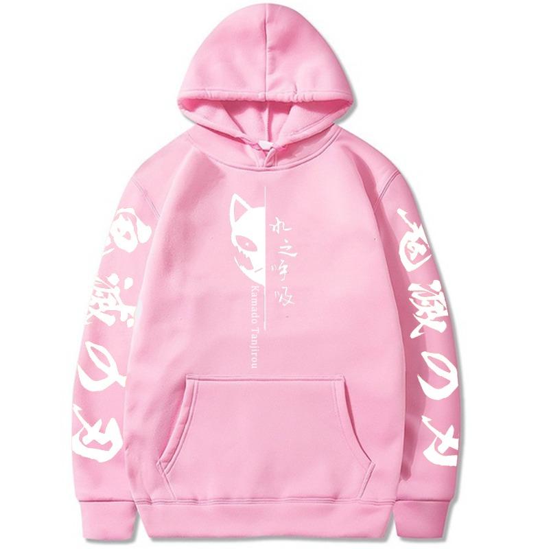 Худи Камадо Тандзиро Японская Анимация Мужской Женский Харадзюку Пуловер Уличная Одежда Унисекс Плюшевый Свитер