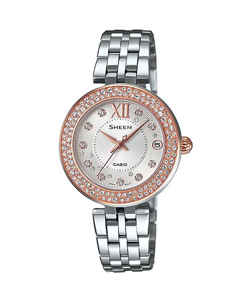 Casio Men's Stainless Steel 50M Water Resistant Analog Quartz Watch SHE-4515D-7A