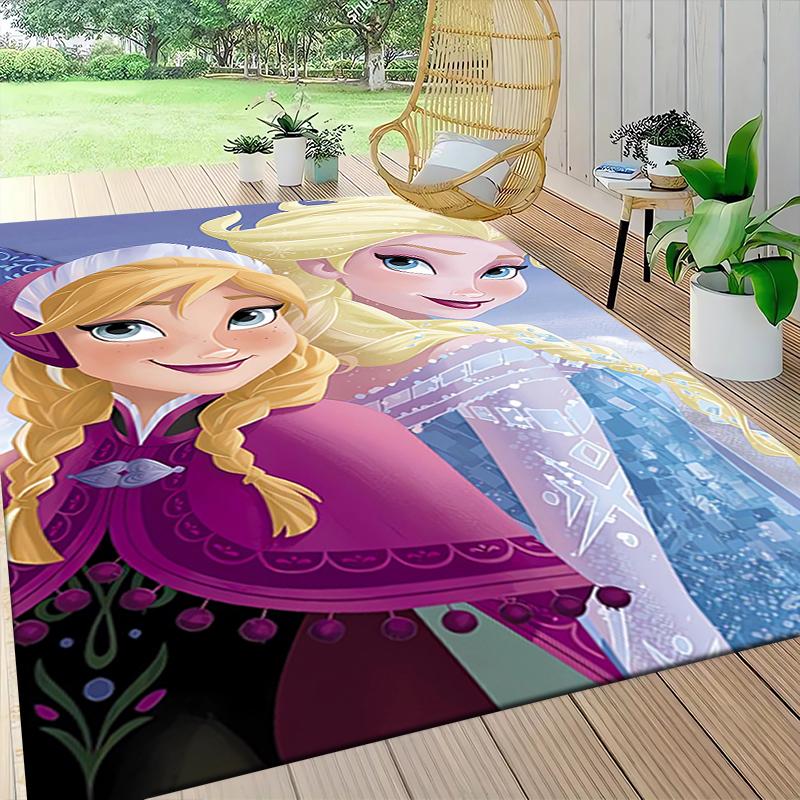 1Pc Winter Wonderland Olaf Carpet Rug Customizable Soft Washable Antislip Home Living Room Sofa Mats Personalized Rug 091761