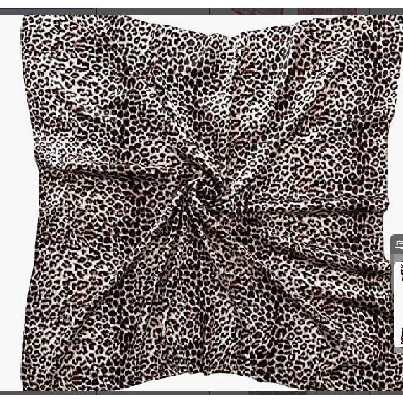 Имитация шелкового шарфа для женщин 90 см цветной квадратный шарф с леопардовым узором европейский и американский шарф повязка на голову