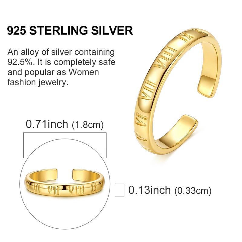 Original 925 Silver Ring Sparking Bee Eye Sun Moon Star Open Rings for Women Girls Jewelry Birthday Anniversary Engagement Gifts