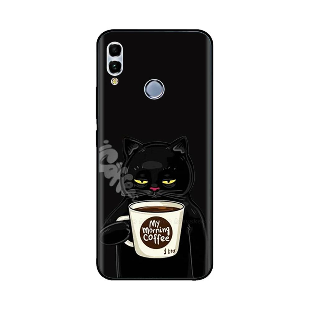 Для Huawei P Smart 2019 Чехол Чехлы для телефона Защита камеры Смешная Мягкий Силикон Задняя крышка Для Huawei P Smart 2019 Чехол Fundas