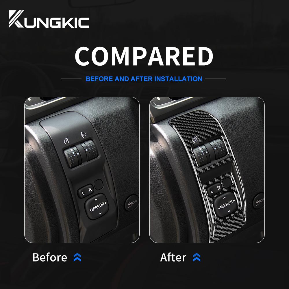 Для Subaru Impreza 2009 2010 2011 Настоящая Мягкая Карбоновая Наклейка Управление Тусклым Светом Автомобиля Внутренняя Отделка Регулировка Внутренние Аксессуары