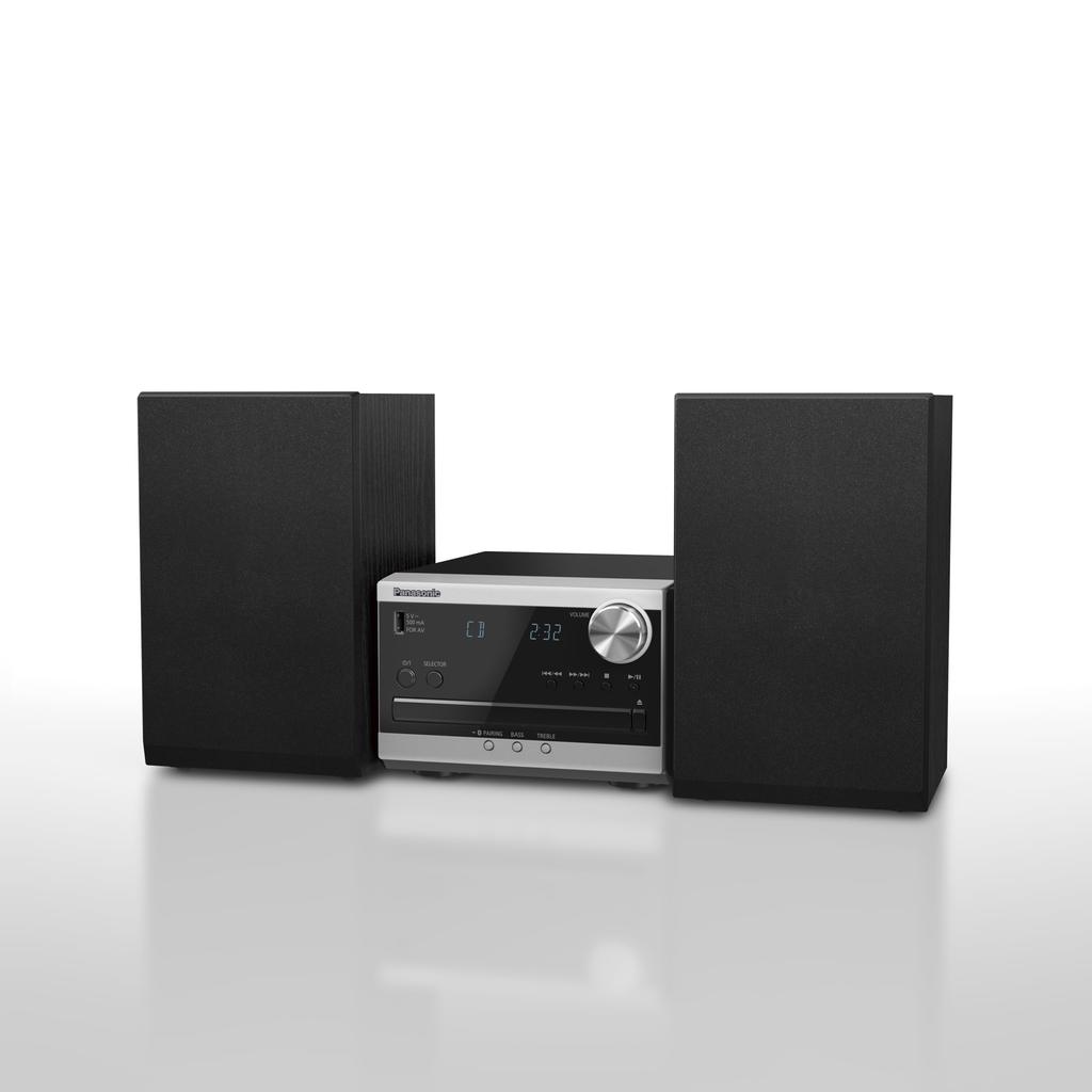 Panasonic Bluetooth CD стереосистема Silver SC-PM270-S