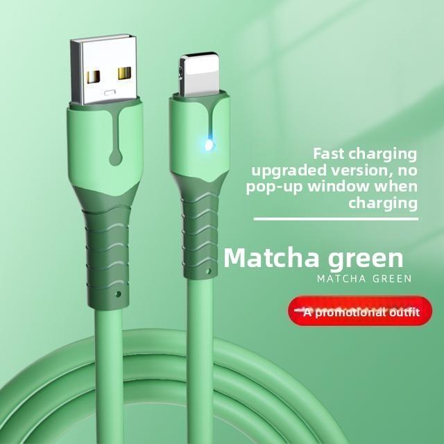 Силиконовый кабель Lightning для зарядки с быстрой зарядкой для iPhone и устройств Apple