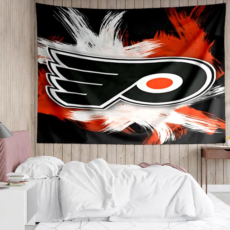 1PC Flyers Hockey Logo Art Tapestry Accessories Playroom Tapestry, for Bedroom,Livingroom, dormitory Room Wall Decor Fan Birthday Gifts
