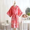 Women's Wedding Robe Sisterhood Bridesmaids Morning Robe Bridesmaid Makeup Robe Fashion Temperament Elegant Imitation Silk Home Comfortable Homewear