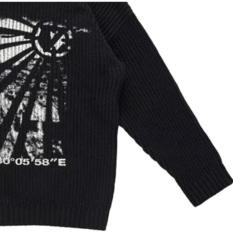 Готическая вязаная рубашка в стиле Харадзюку в стиле хип-хоп с длинными рукавами в корейском стиле, винтажный пуловер, зимний пуловер Y2k