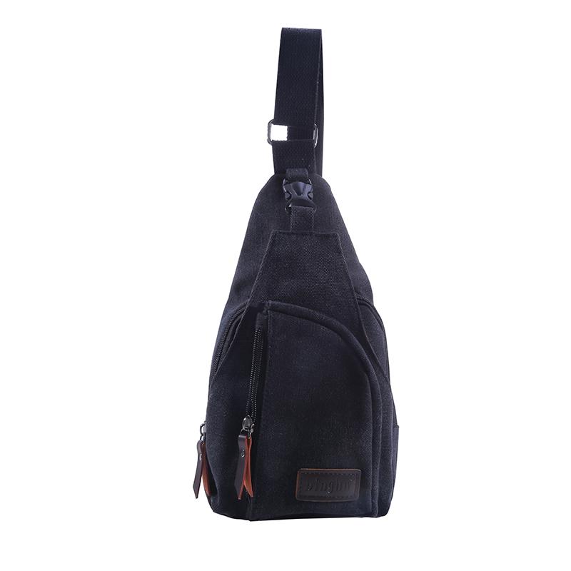 New Mens Vintage Canvas Satchel Shoulder Sling Chest Pack Multifunctional Outdoor Small Shoulder Bag