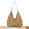 Everything Casual Handbag Designer Hollow Summer Beach Bag Large Capacity Vintage Vacation Shoulder Bag Women Straw Tote Bag