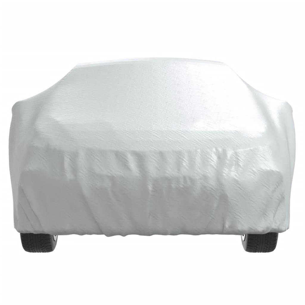 Full Silver Car Cover for Sedan with Buckle Straps Size M