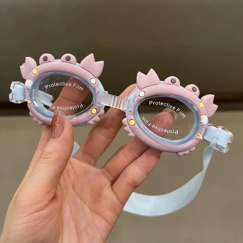 Waterproof Anti Fog Cartoon Pony Swimming Goggles Adjustable Strap Cute Kids Children Swim Supplies