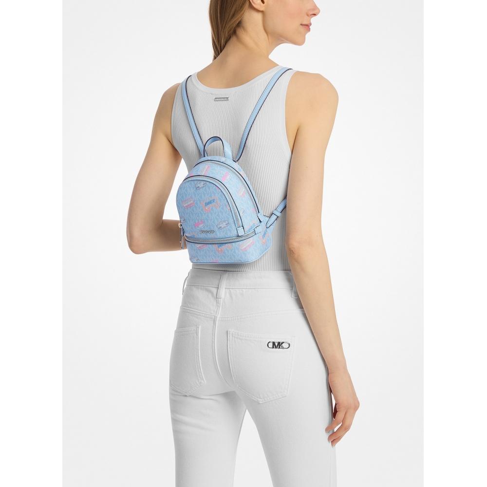 Michael Kors Рюкзак Rhea Очень маленький   Mk Signature 35t5srab0i1540 Светло-голубой