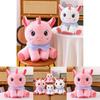 Плюшевая игрушка Единорог Животное Набитая кукла с ПП хлопком Для подарка и коллекционирования
