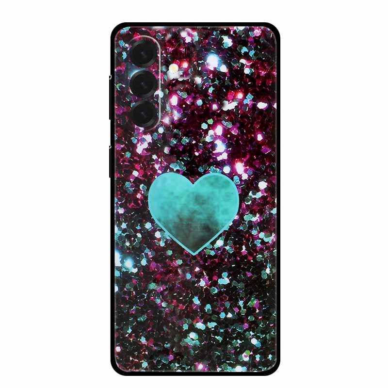 For Samsung Galaxy A17 Cases Marble Painted Black Silicone Back Cover Case for Galaxy A17 5G Protective Shell A17 Texture Bumper