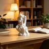 Украшения 'Мыслитель' 3D-печать Скандинавский стиль Статуэтка Компактная Современное искусство Фигурка Острые грани Настольная Книжная полка Скульптура