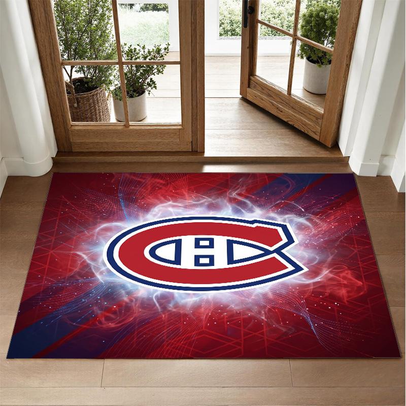 Дизайн Montreal Canadiens Кристальный Велюровый Ковер Мягкий Декоративный Коврик для Спальни Входа