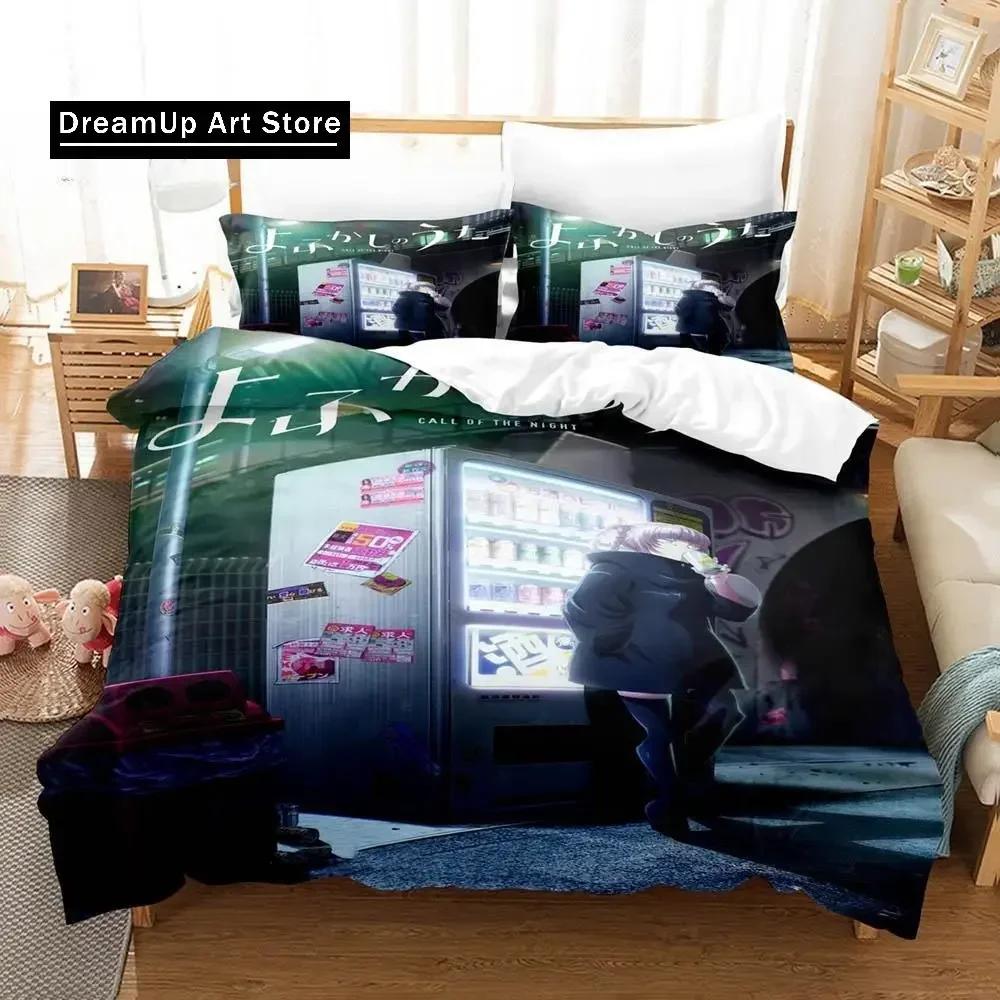 3D Print Anime Call of the Night Bedding Set Boys Girls Single Twin Queen Full Size Duvet Cover Pillowcase Bed Adult Bedroom