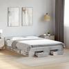 VidaXL Bed Frames with Drawers Concrete Grey 160x200 Cm Engineered Wood, Bed, Storage Bed, Double Bed Frame, Bed 3280737