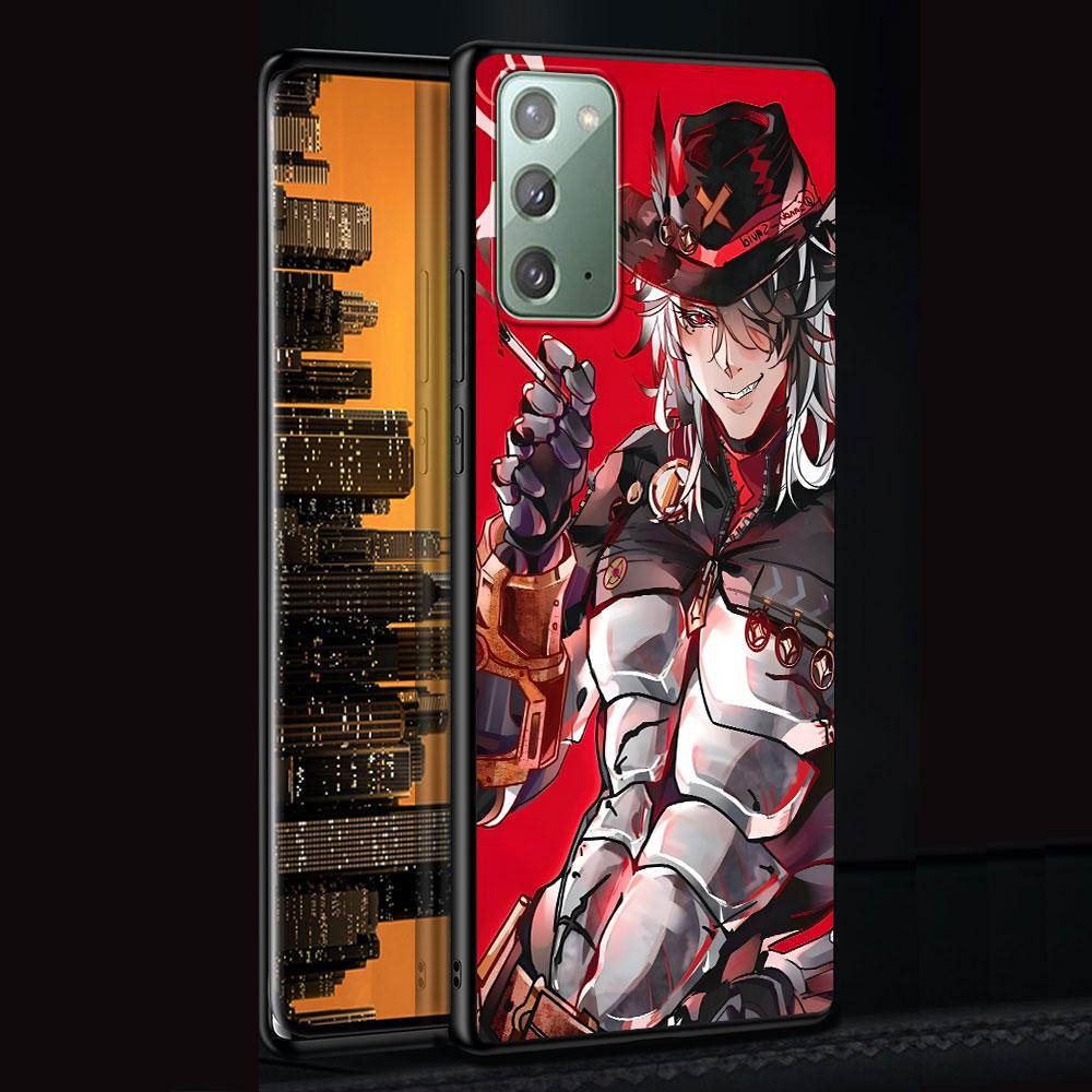 Чехол Honkai Star Rail Boothill для Samsung Galaxy Note 20 Ultra 10 Plus 9 8 ТПУ Чехол для телефона Note 10 Lite Черный Мягкий чехол Funda