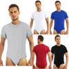 Men's Clothing Adults One Piece Babies Rompers Lingerie Party Clubwear Short Sleeves Press Crotch T-shirt Bodysuit Pajamas