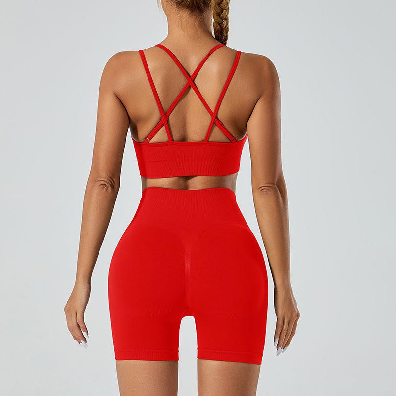 Seamless High Waist Sports Bra And Yoga Pants Set For Women With Breathable Quick Dry Fabric