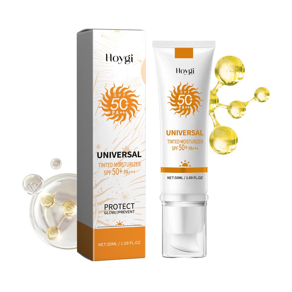 Hoygi All-in-One Foundation Protective Cream Outdoor UV Isolation Protection Brightening Skin Color Moisturizing Protective Cream