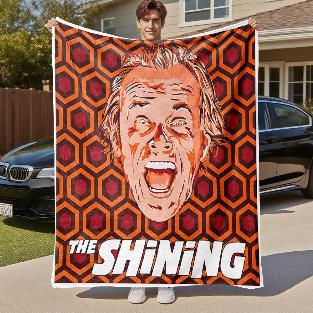 1pc The ShiningOutdoor Flannel Blanket Soft Plush Decor for Picnics, camping,Bedroom, Playroom, or Lunch Break, Perfect Gift