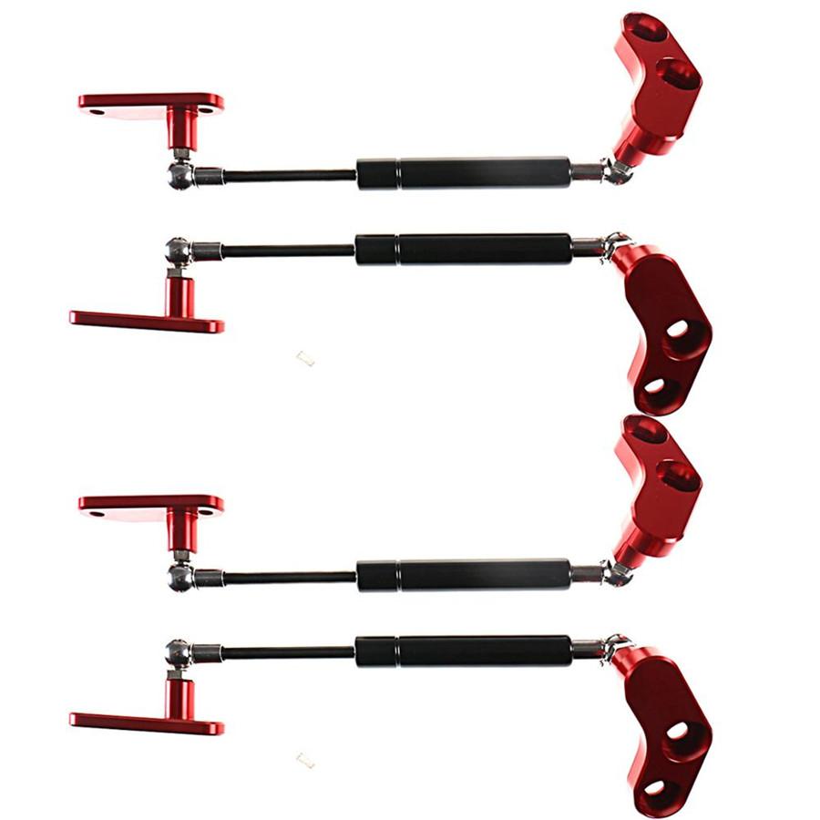 ATV Black+Red Billet Aluminum Anodized Door Opener Kit For 17-20 Can-Am Maverick