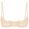Womens Sheer Floral Lace Underwired Bra Underwear Adjustable Strap Unlined Brassiere Lingerie