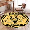 Bendy and the Ink Machine Printed Round Rug Carpet Chair Rug Area Rug Entryway Doormats,for Office Chair Living Room Bedroom Kitchen Room.