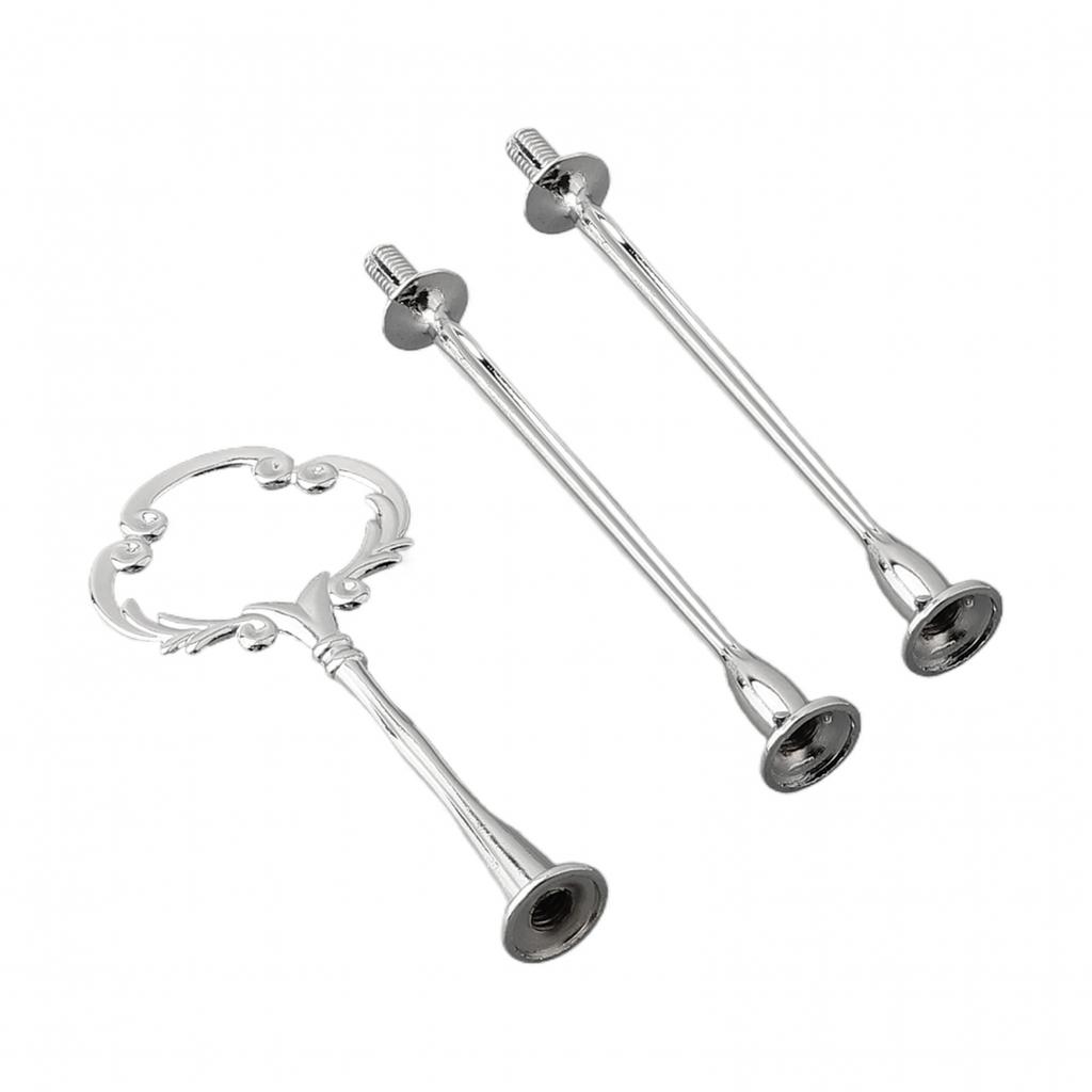 1 шт. Подставка для торта в европейском стиле, серебристая, съемная