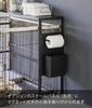 Yamazaki Jitsugyo Telescopic Pet Cage Top Rack Black X D26 X H67cm Tower Console Table Side Table 4087 Approx. W58.5-107