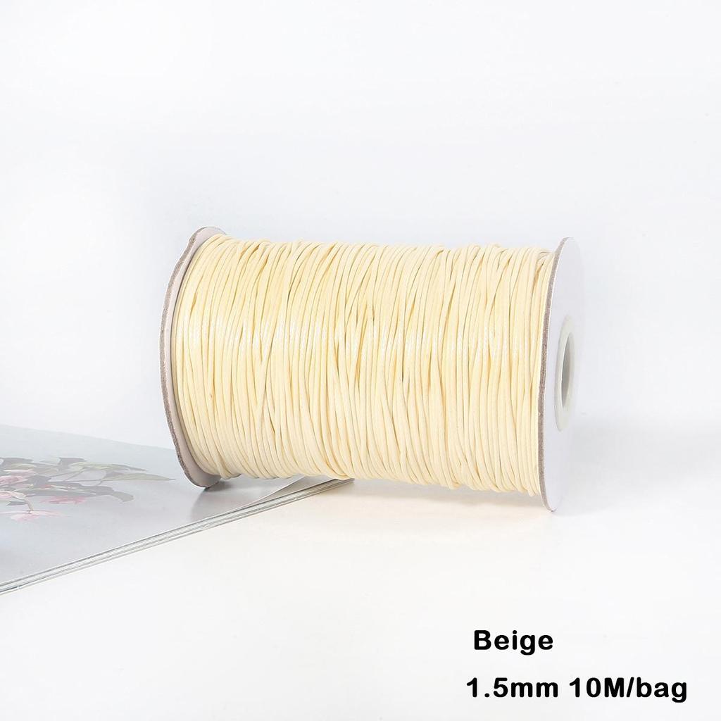 Разноцветные вощеные хлопковые шнуры для макраме, ювелирные бусины, изготовление ювелирных изделий своими руками