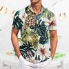 Men's Casual Short-sleeved Shirt Slim Fit Stylish Men's Hawaiian Print