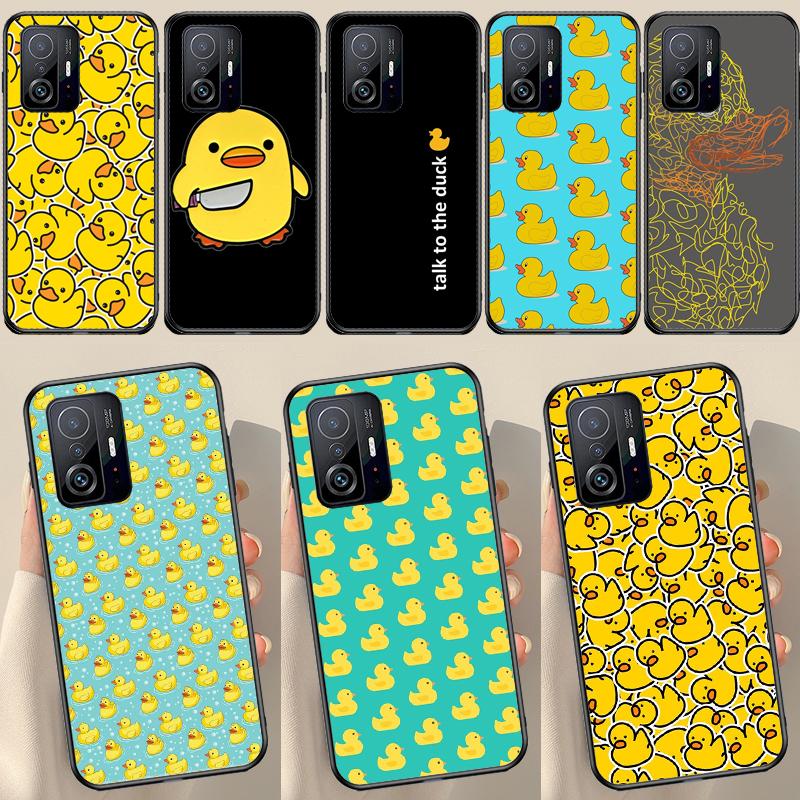 Желтый Утка для POCO X5 X3 F5 Pro X4 F4 GT M5s C40 F3 Чехол для Xiaomi 13 Lite 12 11T 12T Pro 12X Чехол