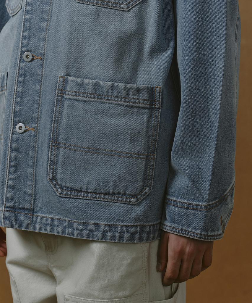 Musinsa Standard Denim Chore Jacket [Light Indigo]