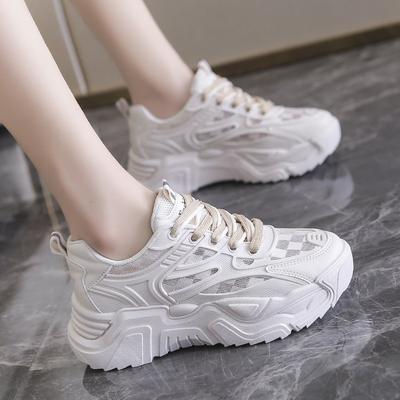 Daddy Shoes Женская смешанная партия Весна Новые Маффин резиновые мягкие подошвы однотонные женские базовые кроссовки женские