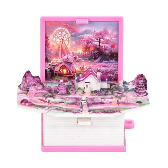 Мини 3D складная книга брелок Поппинг Миниатюрный мир подвесное украшение Крошечная кофейня Great Wall