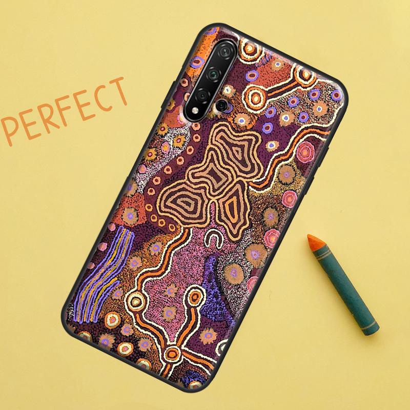 Печать с изображением искусства коренных народов Для Huawei Nova 12s 11i 7i 8i 12i Y73 Y70 Y90 Y60 Y72 Y61 Y91 9 10 SE P40 Lite P30 Pro Чехол