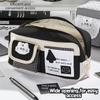Cartoon Print Pencil Pouch Large Capacity Pen Bag Kawaii Pencil Case  Elementary School