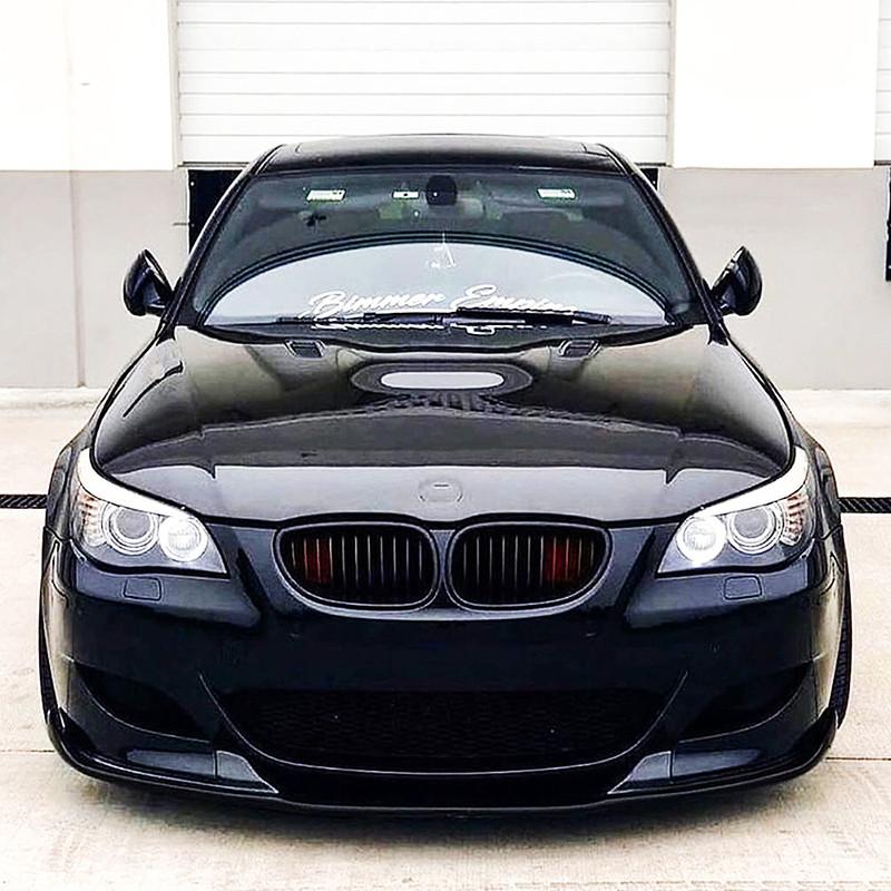 For BMW 5 Series E60 E61 M5 2005 06 07 08 09 10 Front Bumper Splitter Lip Chin Spoiler Diffuser Car Exterior Tuning Accessories