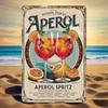 Винтажная металлическая вывеска Aperol Cocktail для настенного декора бара, кафе. Водонепроницаемая.
