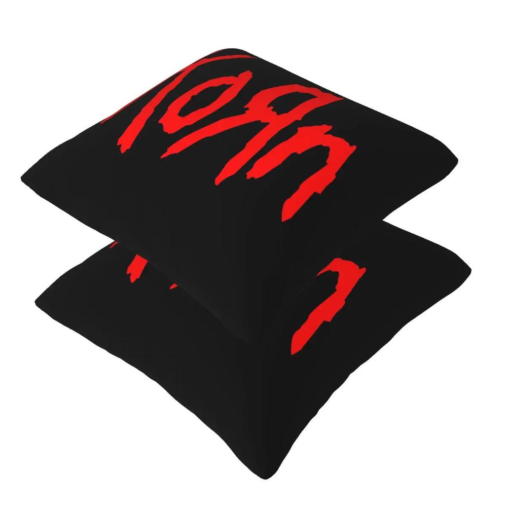 Music Rock Korn Band 2 Pcs Square Pillowcase Pillow Cover Cushion Decor Comfort Throw Pillow For Home Sofa