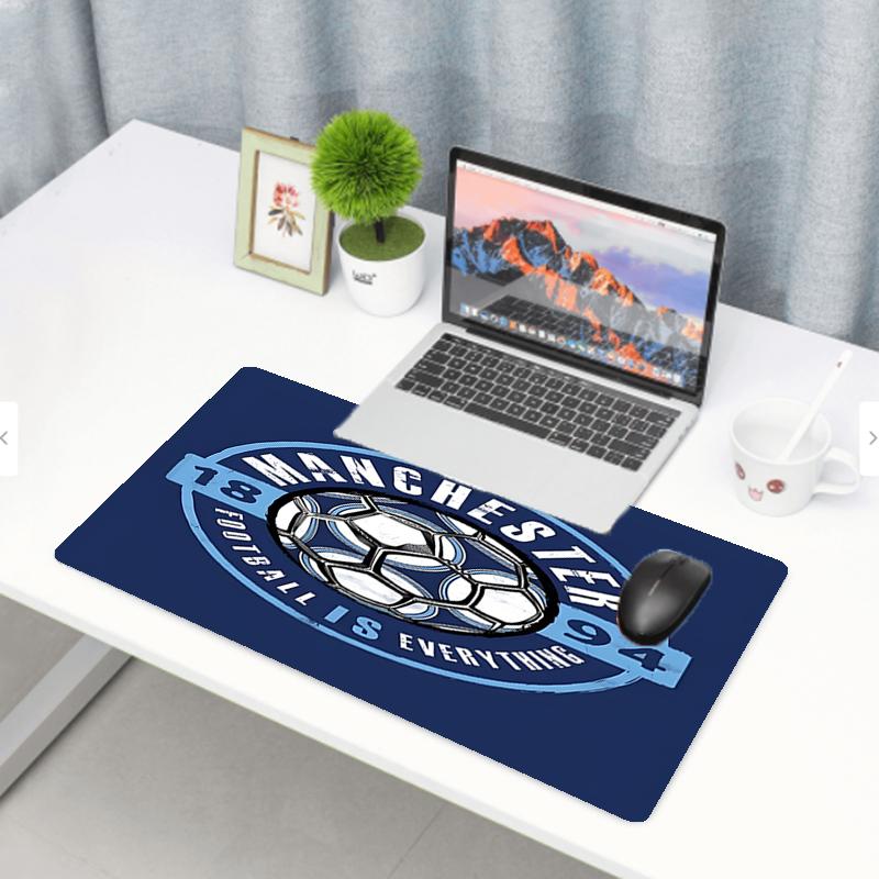 Manchester Football FC Print Mouse Pad, Anti‑Slip Desktop keyboard Mat, for PC Laptop Gaming Working Daily Use, Cool Festival Surprise Gift