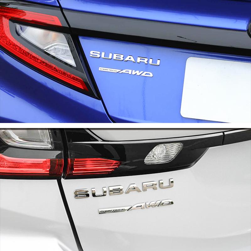 Subaru ABS Car Rear Trunk Sticker Emblem Auto Body Tail Letter Badge Decal For WRX BRZ XV STI Outback Forester Impreza Tribeca X222