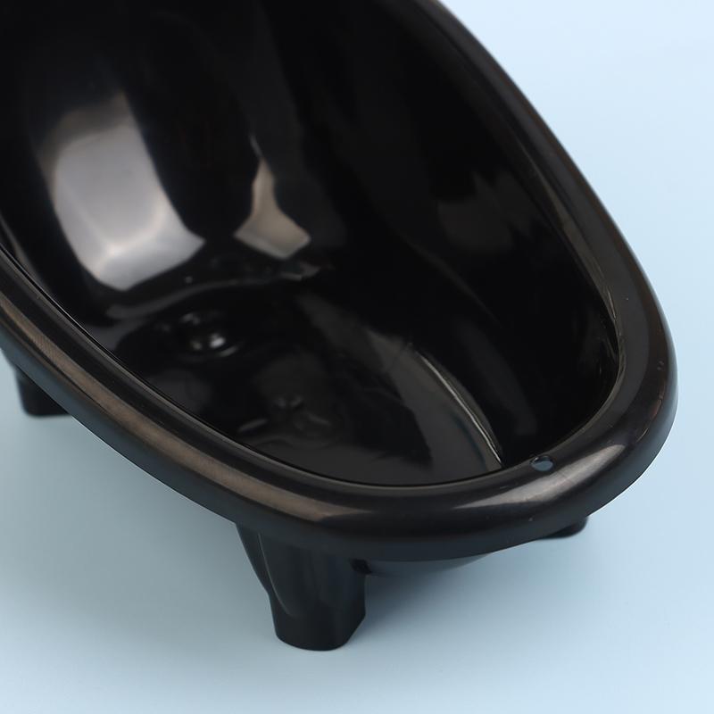 1Set Black Dollhouse Mini Furniture Bathtub Model Toy Simulation Bathroom Accessories Kids Pretend Doll House Decoraton Toy