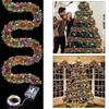 Tinsel Christmas Decoration with Integrated Lamps for Cheerful