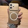 Магнитный чехол из ТПУ с металлическим покрытием для OPPO Reno14 Pro 5G, Reno14 5G, противоударная матовая мягкая накладка