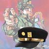 Anime JOJO JoJo's Bizarre Adventure Cosplay Cap Jotaro Kujo Cosplay Accessories Hats Army Military Flatcap Badges Anime Around